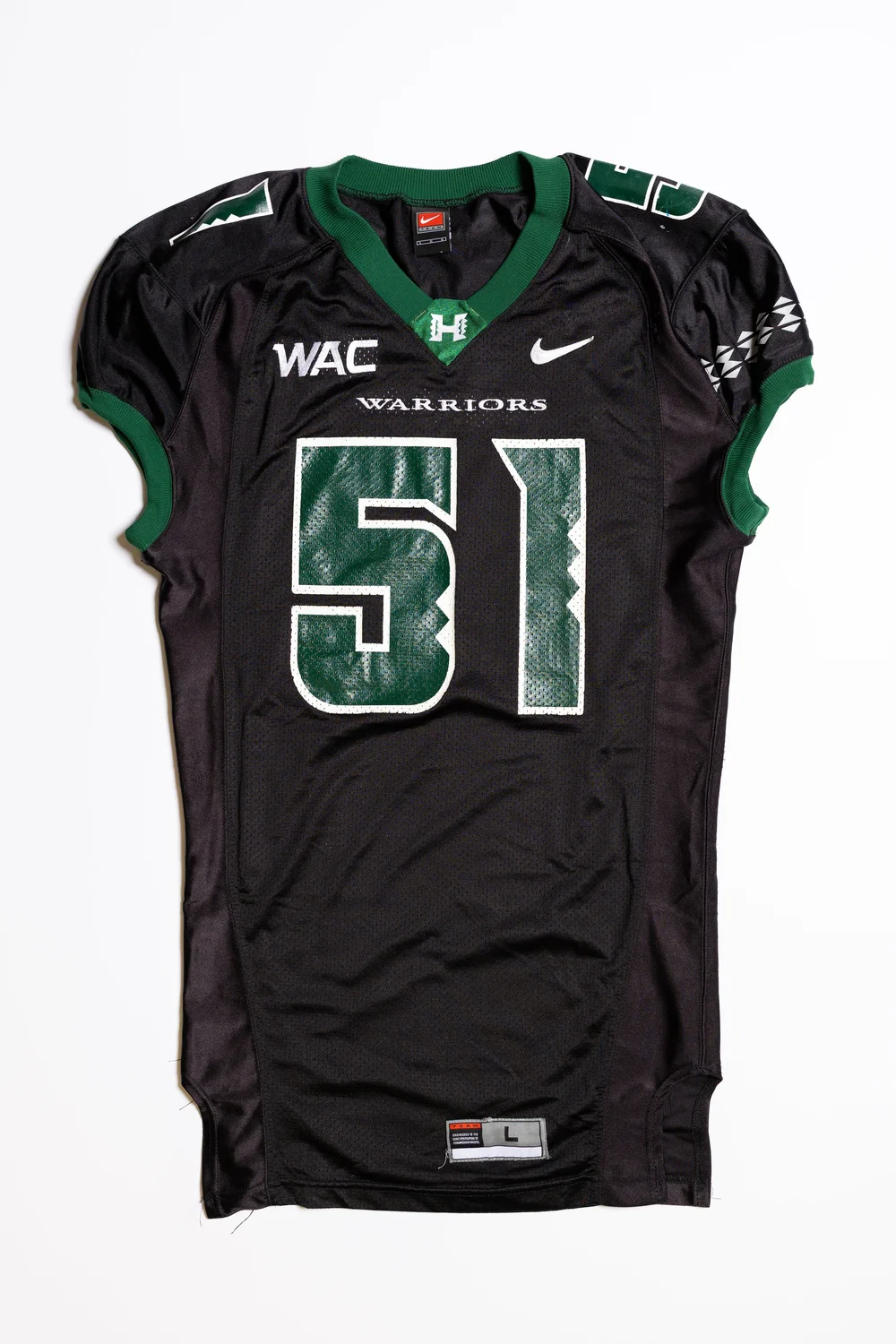 University of Hawaii Football NCAA Nike Game Jersey Size Large